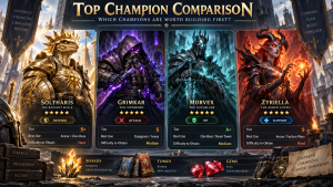 Raid: Shadow Legends – Top Champion Comparison Raid: Shadow Legends – Top Champion Comparison